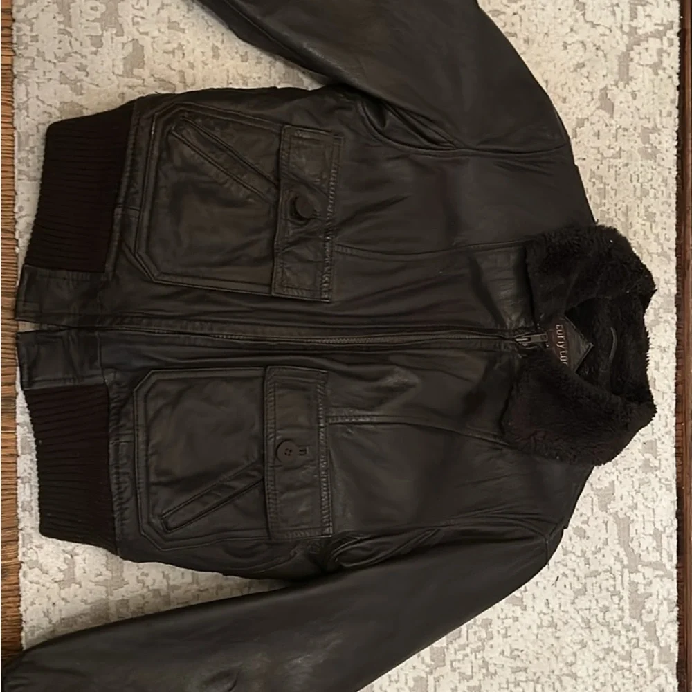 Brown Bombers Jacket by Curly Top. Size 13/14 looks new - Picture 1 of 2